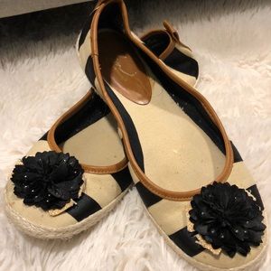 Black and Tan flats